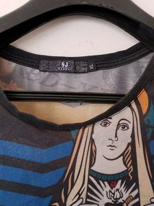 Print Black T-shirt Impoind