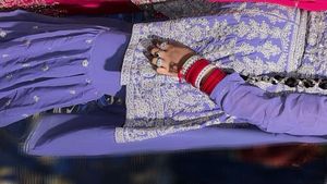 Beautifully Embroidered sharara set