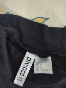 Black Cropped Long Sleeve Top