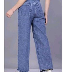 Wide Leg Denim Jeans