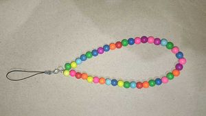 Colorful Beaded Phone Charm Strap