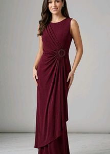Burgundy Bodycon Gown