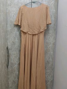 **PRICE DROP** Beige Color Brand New Gown/1piece D