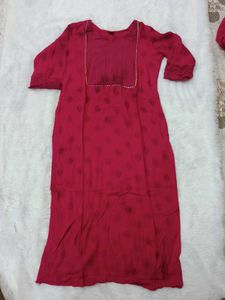 Beautiful pink kurta set with dupatta