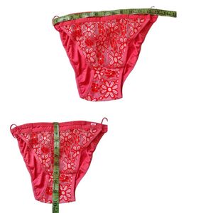 Pink Floral Lace Bra &amp; Panty Set