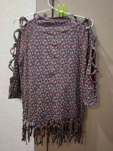 Floral Cut Out Top