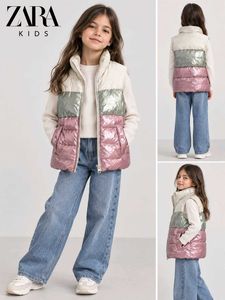 Zara Colorblock Puffer Vest
