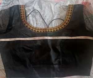 Embroidered Lace Saree With Stiched Blouse...
