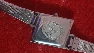 Vintage SONEX Silver Rectangular Dial Watch