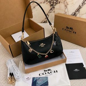 Coach Teri shoulder bag with charm  &amp; box