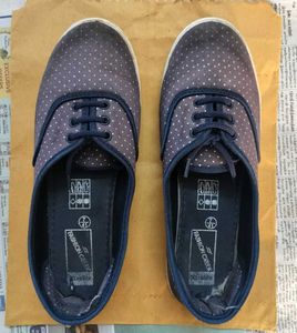 Fashion Case Blue Polka Dot Shoes