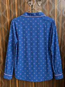 Cozy Blue Printed Nightshirt