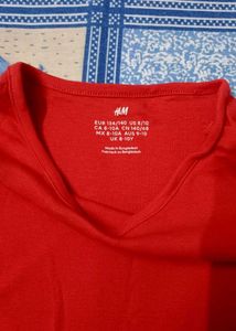 H&amp;M Red Long Sleeve Top