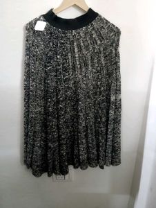 winter Pleated Midi Skirt
