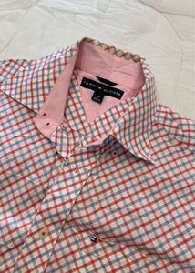 Tommy Hilfiger Men's Short Sleeve Plaid Shirt