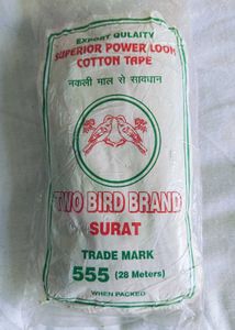 Plastic rings and cotton tape
