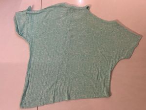 Mint Green Asymmetrical Top