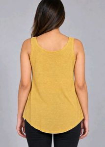 Yellow Sleeveless Tank Top