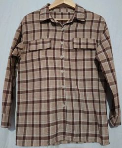 Comfy Plaid Button-Up Shirt