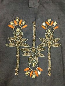 Embroidered unstitched suit