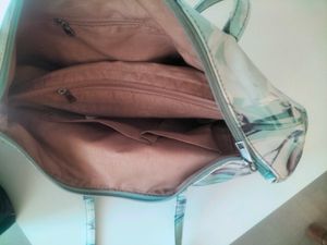 Caprese Floral Cyan Color Hand Bag