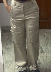 ZARA Beige Cargo Pants