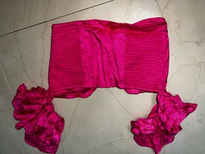 Pink crop top