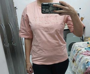 Tommy Hilfiger typograghic Pink T-Shirt