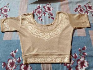 Elegant Beige Ethnic Blouse