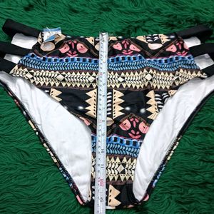 Boho Print High-🎁🆕Waisted Bikini Bottoms