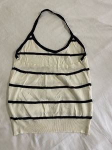 Striped halter neck  Top
