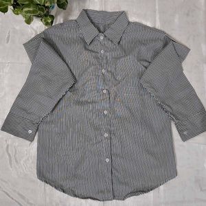 Classic Striped Button-Down Shirt