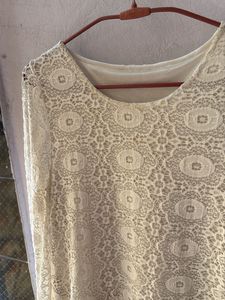 Lace Top with Flared Skirt