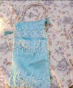 Pink &amp; Gold Potli Bag