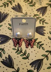 Fashion Butterfly Pearl Earrings🌷