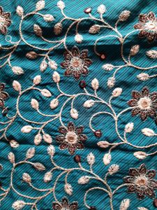 cotton mixed 3piece all over embroidery work