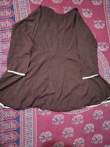 Brown Embroidered Kurta