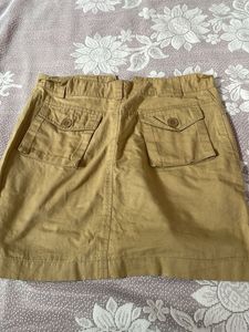 Stylish Khaki Mini Skirt