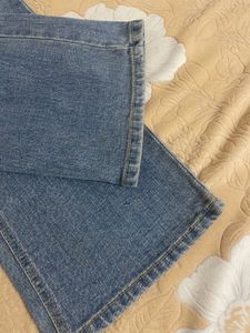 Women's Flared Blue Denim Jeans