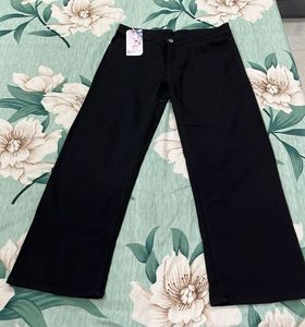 girls new Black Wide leg jeans with top