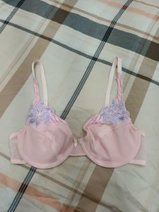 Charming Pink Lace Bra