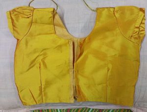 Vibrant Yellow Silk Blouse
