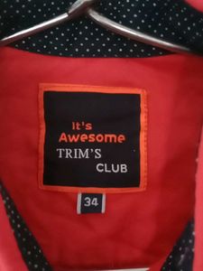 Men's Red Casual Shirt