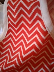 New Red Chevron top
