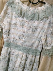 Vintage Floral Lace Gown