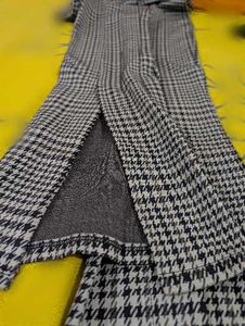 H&amp;M Checked Split Hem Pants