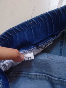 Blue Denim Jogger Jeans