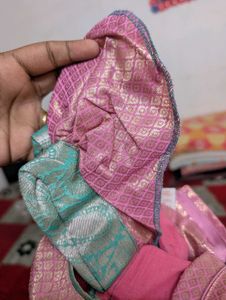 Girls Premium Pink &amp; Mint Green frock