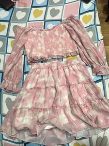 2 piece top and skirt
