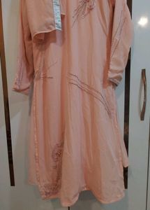 Peach Kurta Set with Dupatta